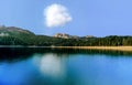 Panorama of Black Lake ( Crno jezero),Durmitor, Montenegro Royalty Free Stock Photo