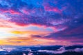 Panorama of the Black Sea coastline from Akhun mountain, Big Soc Royalty Free Stock Photo