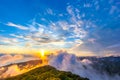 Panorama of the Black Sea coastline from Akhun mountain, Big Soc Royalty Free Stock Photo