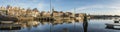 Panorama Blokzijl and Harbor Overijssel Royalty Free Stock Photo