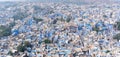 Panorama of the Blue City Jodhpur, India