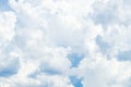 Panorama blue sky background with tiny clouds Royalty Free Stock Photo