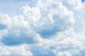 Panorama blue sky background with tiny clouds Royalty Free Stock Photo