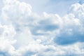 Panorama blue sky background with tiny clouds Royalty Free Stock Photo