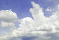 Panorama blue sky background with tiny clouds Royalty Free Stock Photo