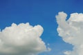 Panorama blue sky background with tiny clouds Royalty Free Stock Photo