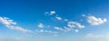 Panorama blue sky and clouds background