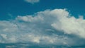 Panorama Blue Sky Clouds Heaven On Daylight. Skyscape Speeds Through Day. Cloud Formation. Summer Blue Sky. Royalty Free Stock Photo