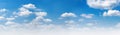 panorama blue sky and white cloud Royalty Free Stock Photo