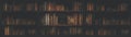 Panorama blurred bookshelf Many old books in a book shop or library Royalty Free Stock Photo