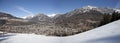 Panorama of Bormio town, Italy Royalty Free Stock Photo