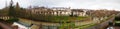 Panorama on the Briare canal in Montargis