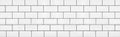 Brick pattern white ceramic wall tile texture and seamless background Royalty Free Stock Photo