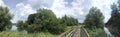 Panorama from a bridge over the Beneden Regge river