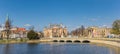 Panorama of the bridge and State Theatre in Schwerin