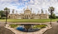 Panorama of Brighton pavilion, England