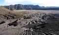 Panorama of Bromo volcano at sunrise, East Java, Indonesia Royalty Free Stock Photo