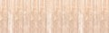 Panorama of brown wood plank texture and seamless background Royalty Free Stock Photo