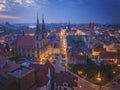 Panorama of Brzeg Royalty Free Stock Photo