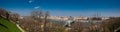 Panorama of the Budapest city and the Danube river in a beautiful day Royalty Free Stock Photo