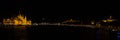 Panorama of Budapest, Hungary at night