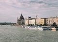 Panorama of Budapest, Hungary, with the Parliament