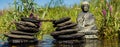 Panorama Buddha in the River