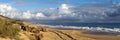 Panorama of Buffalo Beach near Bunbury Western Australia. Royalty Free Stock Photo