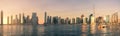 Panorama Business Bay, Dubai, Jan.2018 Royalty Free Stock Photo