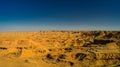 Panorama Buttes at the dried shore of Razazza lake, Iraq