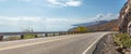 Panorama of Cabot Trail Highway Royalty Free Stock Photo