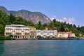 Panorama of cadenabbia Griante lake como Italy Royalty Free Stock Photo