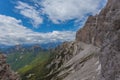 Panorama of the Cadore dolomites and Duranno Peak Royalty Free Stock Photo