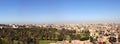 Panorama of Cairo in 2005, from the Giza Pyramids Royalty Free Stock Photo