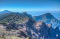 Panorama of Caldera de Taburiente national park at La Palma, Canary islands, Spain