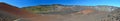 Panorama of the caldera of the Haleakala volcano in Maui island, Hawaii Royalty Free Stock Photo