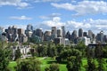 Panorama Calgary. Calgary cityscape. Skyscrapers of Calgary