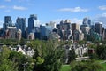 Panorama Calgary. Calgary cityscape. Skyscrapers of Calgary Royalty Free Stock Photo