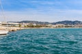 Panorama of Cannes, Cote d'Azur, France, South Europe. Nice city and luxury resort of French riviera. Famous tourist destination Royalty Free Stock Photo