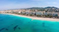 Panorama of Cannes, Cote d\'Azur, France, South Europe. Nice city and luxury resort of French riviera. Famous destination Royalty Free Stock Photo