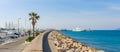 Panorama of Cannes, Cote d\'Azur, France, South Europe. Nice city and luxury resort of French riviera Royalty Free Stock Photo