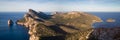 Panorama of Cap Formentor Royalty Free Stock Photo