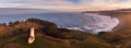 Panorama of Cape Blanco Lighthouse Royalty Free Stock Photo