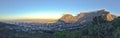 Panorama of Cape Town, Table Mountain, South Africa Royalty Free Stock Photo