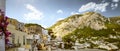 Panorama of Capri island in Italy