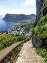 Panorama of Capri island, Italy, near Naples Royalty Free Stock Photo