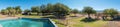 Panorama of the caravan park at Steenbokkie Nature Reserve Royalty Free Stock Photo