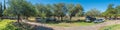 Panorama of the caravan park at Steenbokkie Nature Reserve Royalty Free Stock Photo
