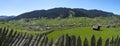Panorama of Carpathian landscape Romania Royalty Free Stock Photo