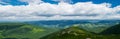 Panorama of Carpathian Mountains in summer Royalty Free Stock Photo